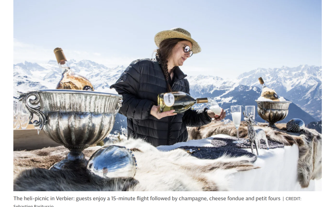 Our snowbar and heli picnics are in The Daily Telegraph!